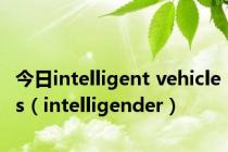 今日intelligent vehicles（intelligender）