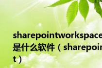 sharepointworkspace是什么软件（sharepoint）