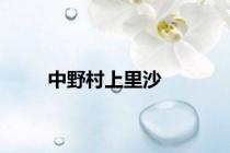 中野村上里沙