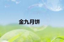 金九月饼