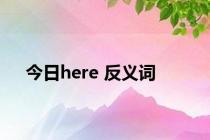 今日here 反义词  