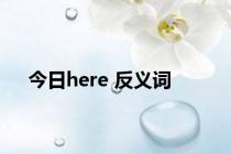 今日here 反义词  