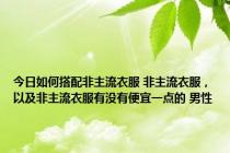 今日如何搭配非主流衣服 非主流衣服，以及非主流衣服有没有便宜一点的 男性
