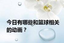 今日有哪些和篮球相关的动画？