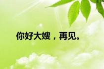 你好大嫂，再见。