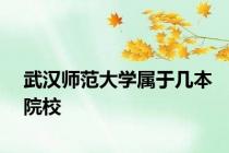 武汉师范大学属于几本院校