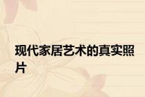 现代家居艺术的真实照片