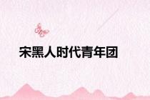 宋黑人时代青年团