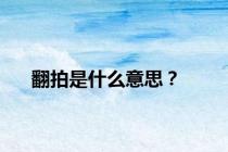 翻拍是什么意思？