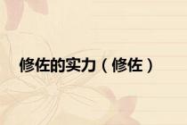 修佐的实力（修佐）