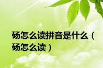 砀怎么读拼音是什么（砀怎么读）