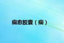 痫愈胶囊（痫）
