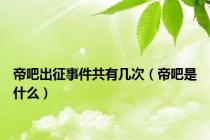 帝吧出征事件共有几次（帝吧是什么）