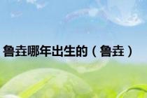 鲁垚哪年出生的（鲁垚）