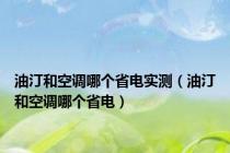 油汀和空调哪个省电实测（油汀和空调哪个省电）