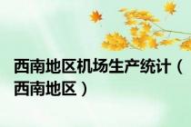 西南地区机场生产统计（西南地区）