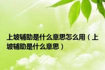 上坡辅助是什么意思怎么用（上坡辅助是什么意思）