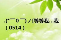 .(*￣０￣)ノ[等等我…我（0514）