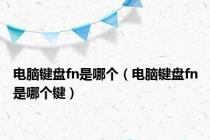 电脑键盘fn是哪个（电脑键盘fn是哪个键）