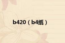 b420（b4纸）