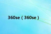 360se（360se）