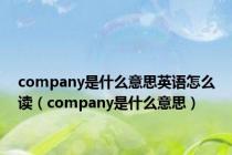 company是什么意思英语怎么读（company是什么意思）