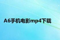 A6手机电影mp4下载