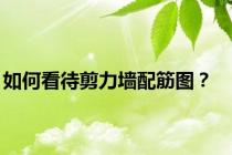如何看待剪力墙配筋图？