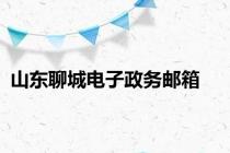 山东聊城电子政务邮箱