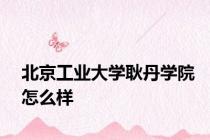 北京工业大学耿丹学院怎么样