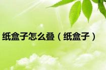 纸盒子怎么叠（纸盒子）