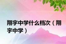 翔宇中学什么档次（翔宇中学）