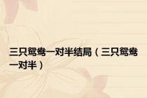 三只鸳鸯一对半结局（三只鸳鸯一对半）