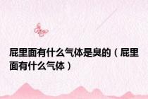 屁里面有什么气体是臭的（屁里面有什么气体）