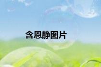 含恩静图片
