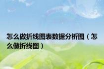 怎么做折线图表数据分析图（怎么做折线图）
