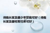 待我长发及腰少年娶我可好（待我长发及腰将军归来可好）