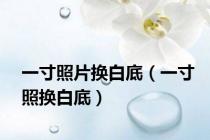 一寸照片换白底（一寸照换白底）