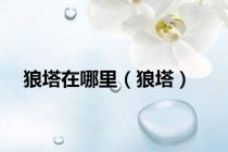 狼塔在哪里（狼塔）