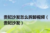 贵妃沙发怎么拆卸视频（贵妃沙发）