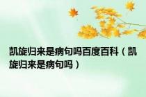 凯旋归来是病句吗百度百科（凯旋归来是病句吗）