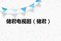 储君电视剧（储君）