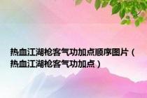 热血江湖枪客气功加点顺序图片（热血江湖枪客气功加点）