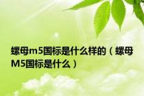 螺母m5国标是什么样的（螺母M5国标是什么）