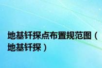 地基钎探点布置规范图（地基钎探）