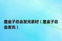 是金子总会发光素材（是金子总会发光）