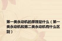 第一类永动机的原理是什么（第一类永动机和第二类永动机有什么区别）