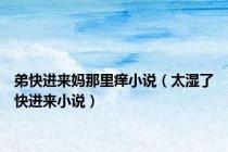 弟快进来妈那里痒小说（太湿了快进来小说）