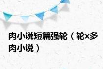 肉小说短篇强轮（轮x多肉小说）