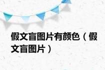 假文盲图片有颜色（假文盲图片）